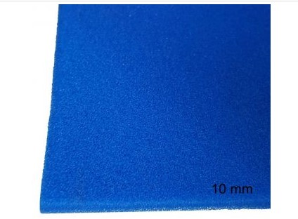 Bügelschaumstoff blau 10mm dick Bügelschaumstoff blau 10mm dick