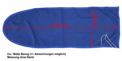 Bezug f. Bügeltisch Polyester, 114,5x40 Bezug f. Bügeltisch Polyester, 114,5x40